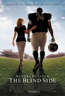 The Blind Side, Movie Poster, Sandra Bullock, Football Player, Football Field, True Story