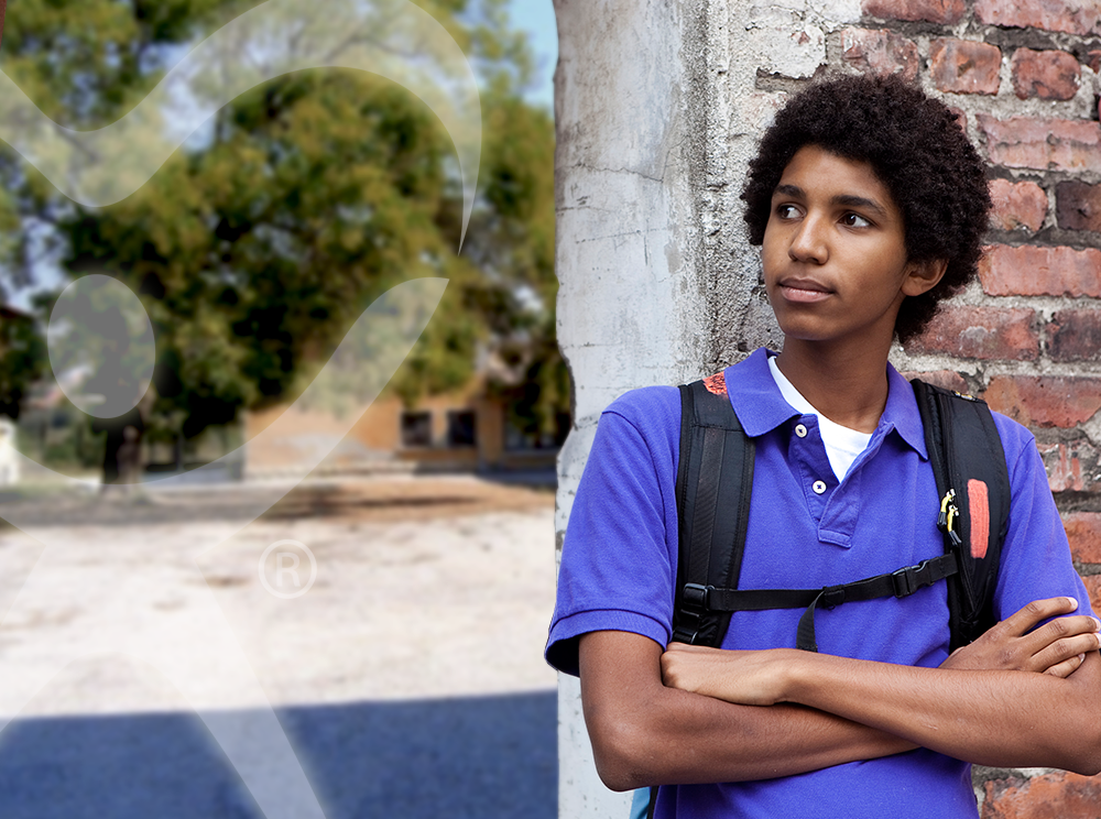 Back to school. Boy with Backpack. Close up. CASA.